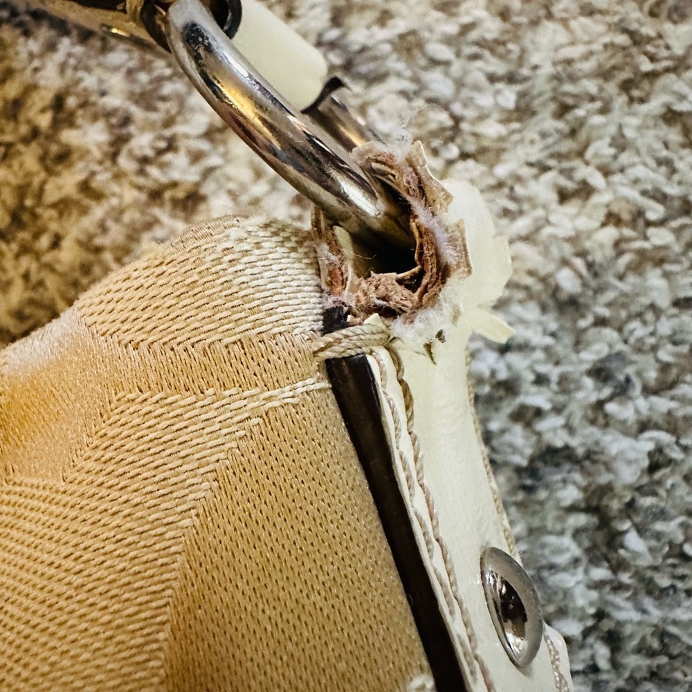 Vintage Y2K Coach Signature Jacquard Striped Shoulder/Crossbody Bag - Picture 5 of 11